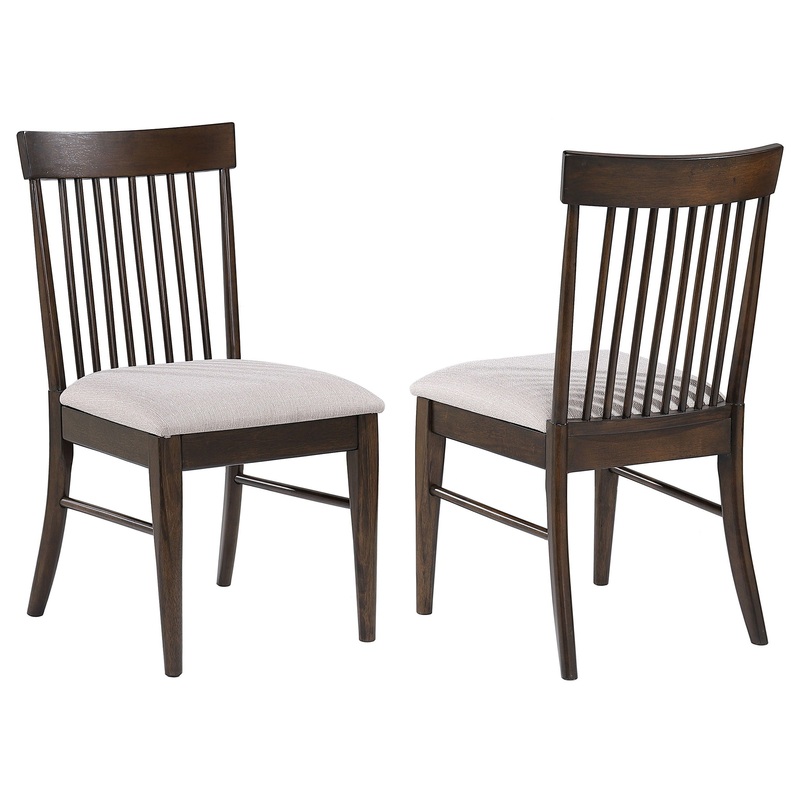 Everton – Wood Dining Side Chair (Set of 2) – Dark Walnut