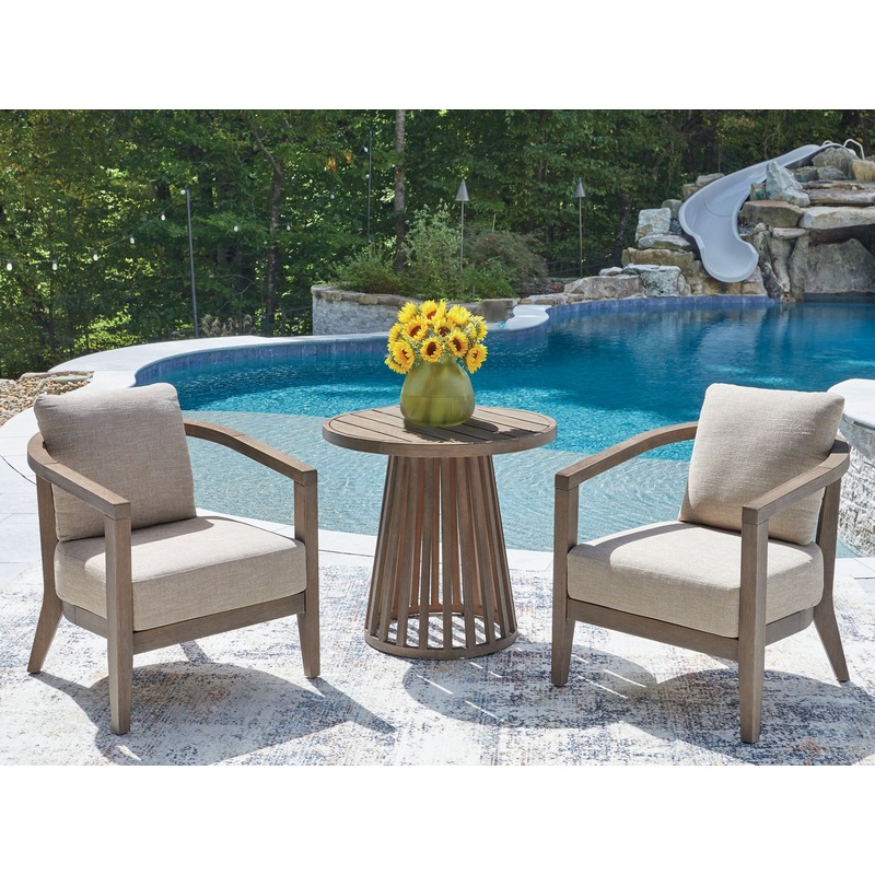 Joy Lagoon Chairs w/CUSH/Table Set (3/CN)