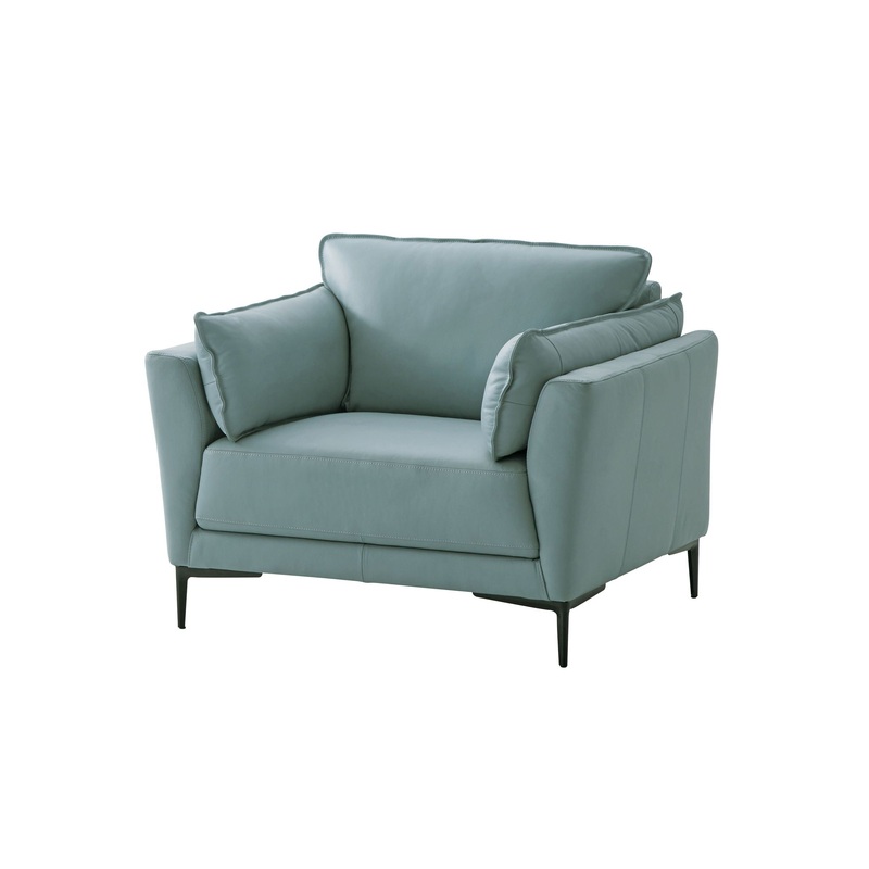 Mesut – Top Grain Leather Chair – Green