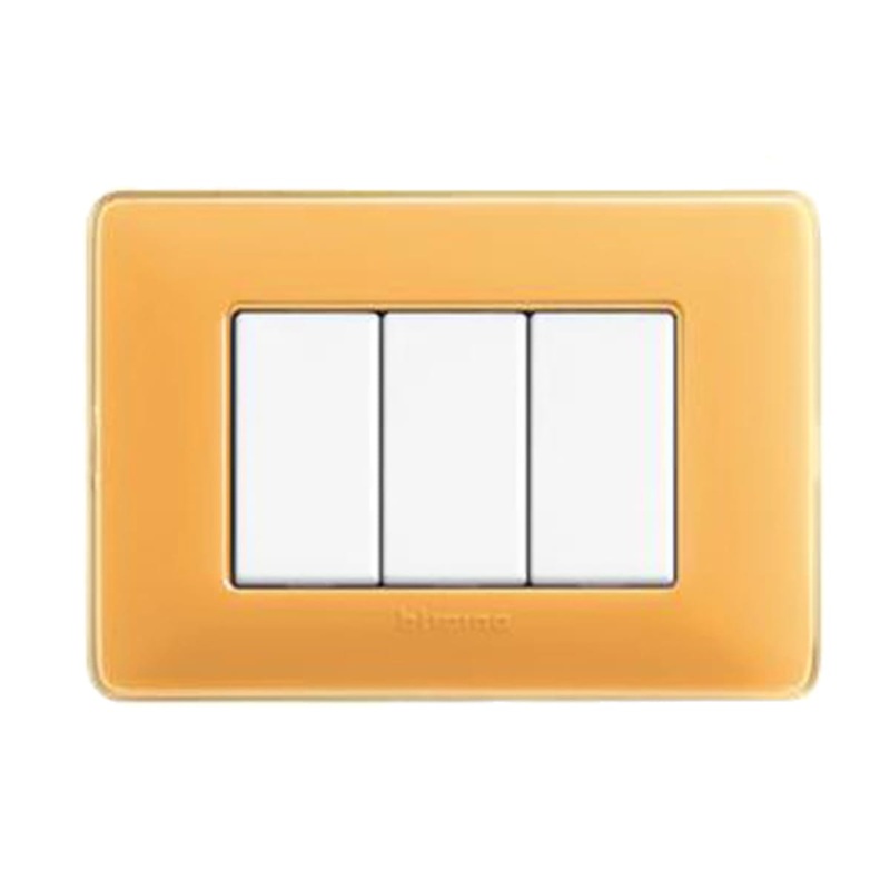 PLACCA MATIX 3 POSTI AMBRA