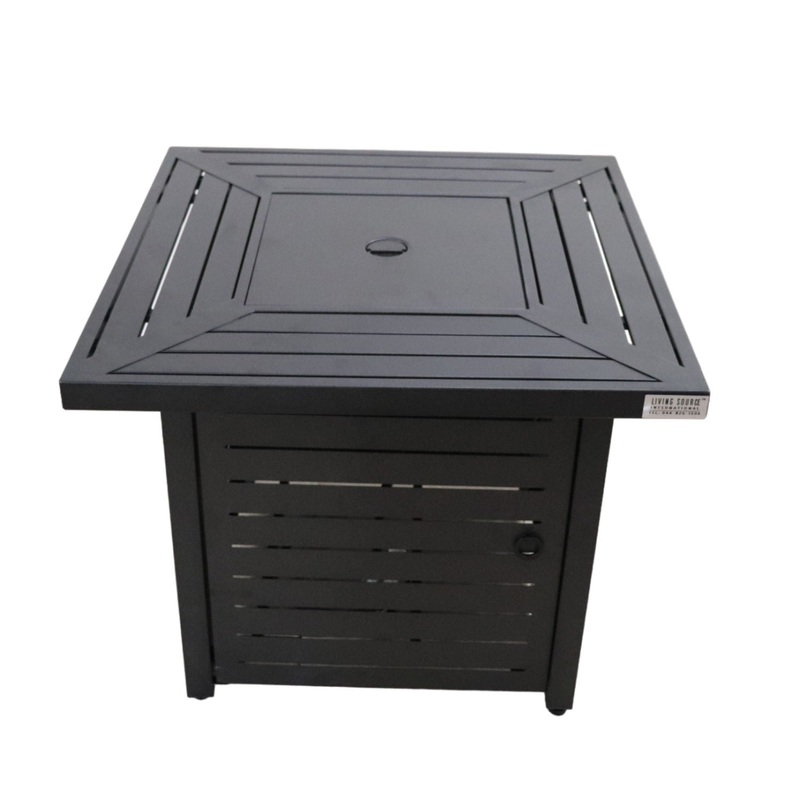 Propane & Gas Fire Pit Table – Black