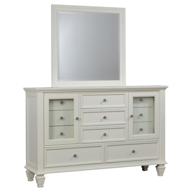 Sandy Beach – 11-drawer Dresser With Mirror