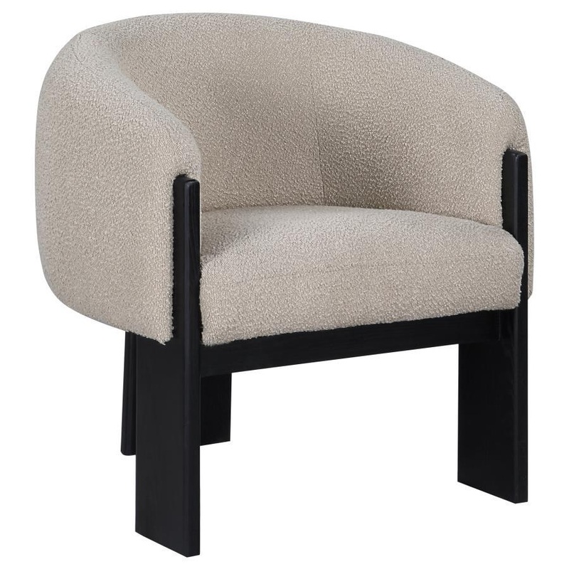 Valdez – Boucle Upholstered Barrel Back Accent Chair