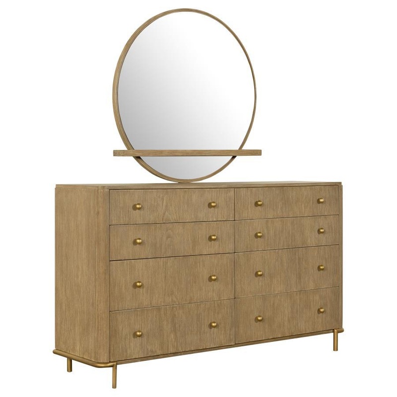 Arini – 8-Drawer Bedroom Dresser With Mirror