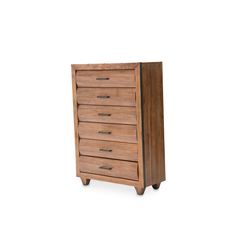 Brooklyn Walk – 6-Drawer Chest – Burnt Umber