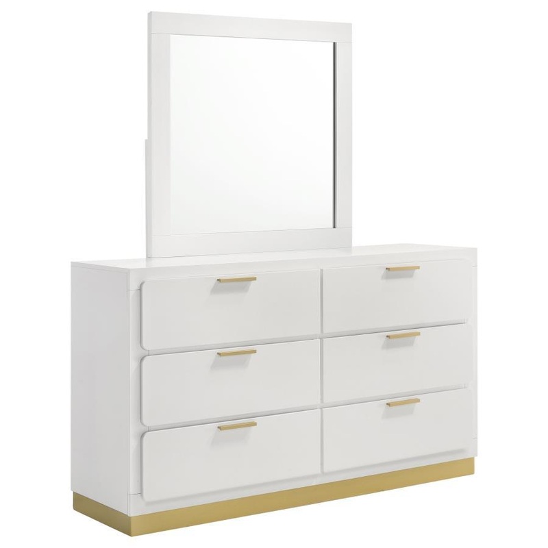 Caraway – 6-Drawer Bedroom Dresser With Mirror
