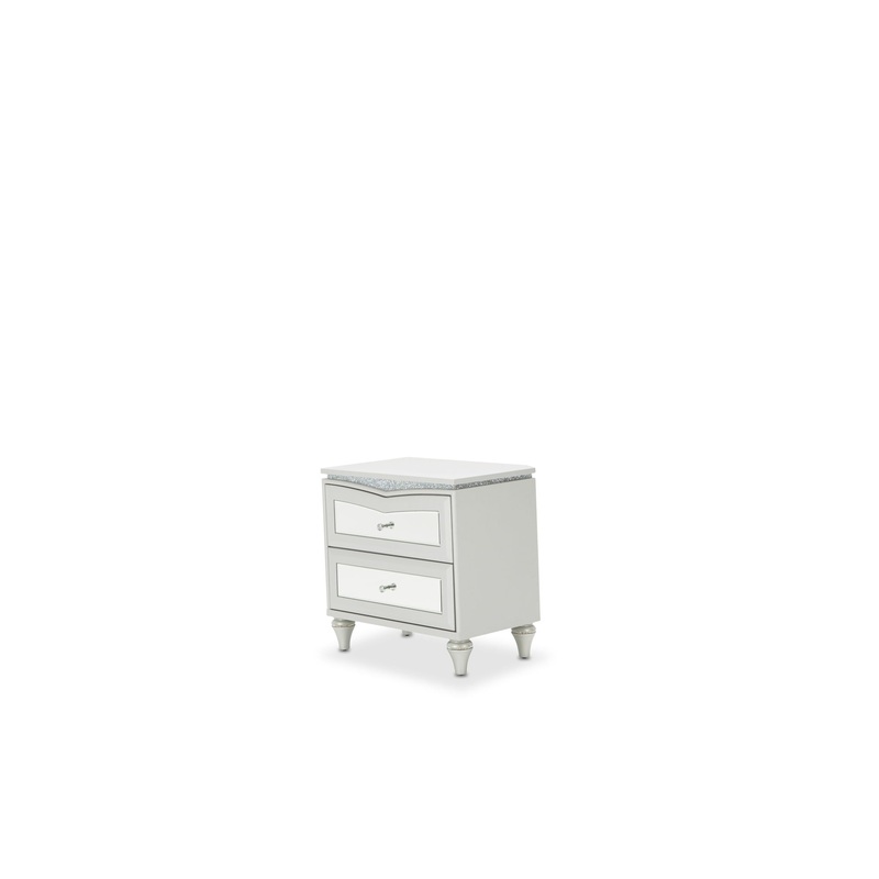 Melrose Plaza – Upholstered Nightstand – Dove
