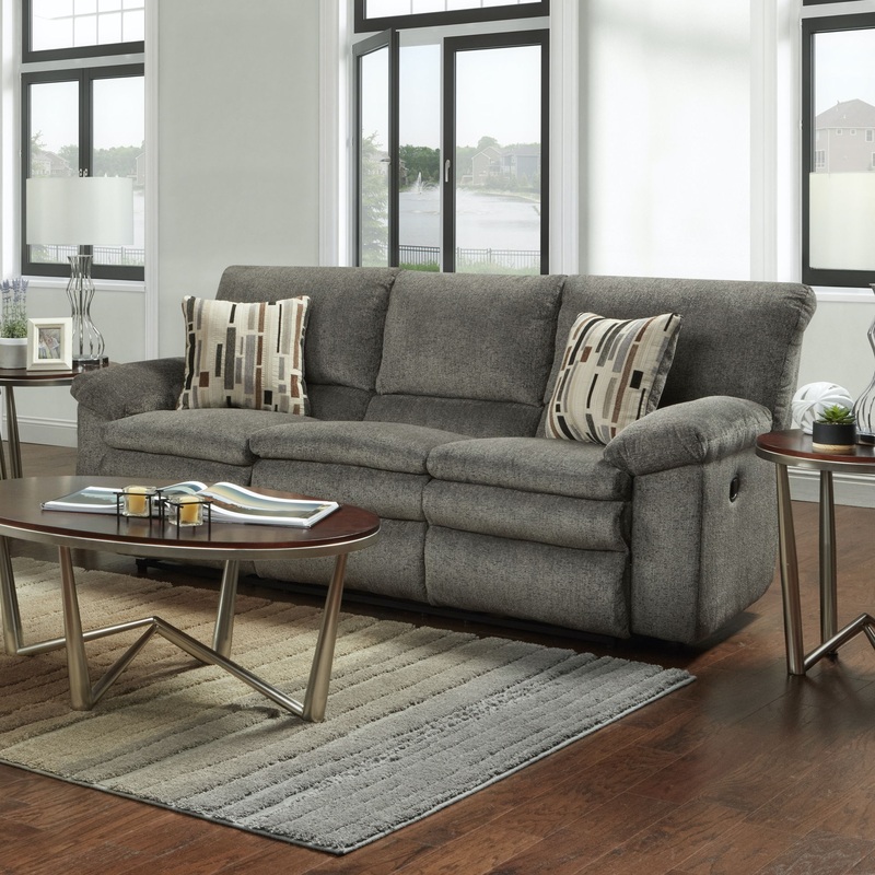 Tosh – Reclining Sofa|Pewter|Manual Reclining|Power Reclining