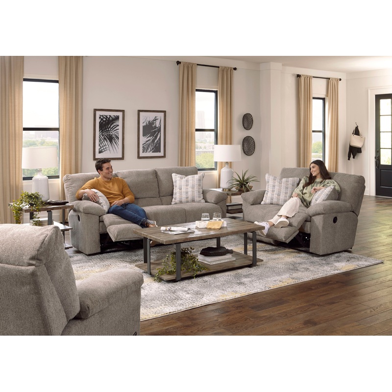 Tyler – Reclining Loveseat|Pewter|Stonewash|Manual Reclining|Power Reclining