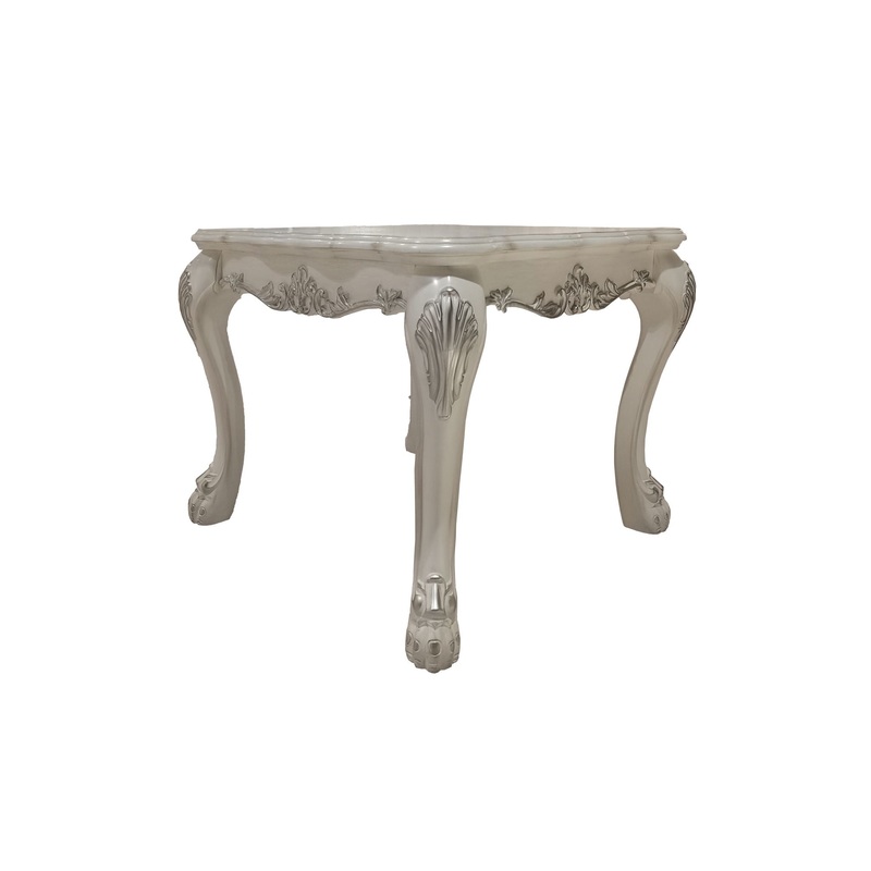 Dresden – End Table – Bone White