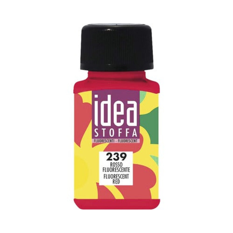 Fabric Paint 60ML Fluorescent Red