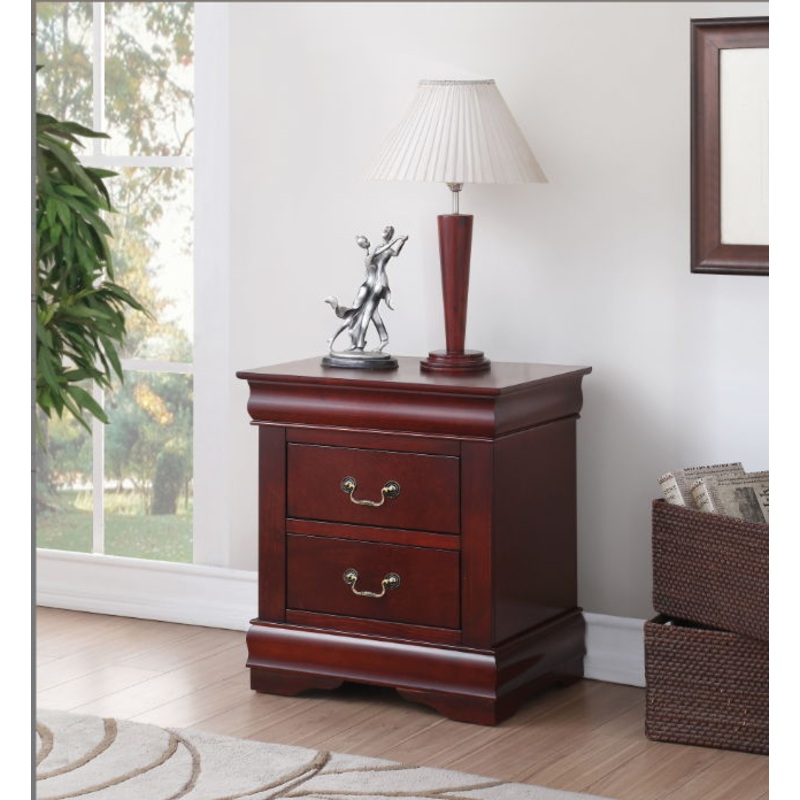 Louis Philippe – Nightstand, Elegant Design – Cherry