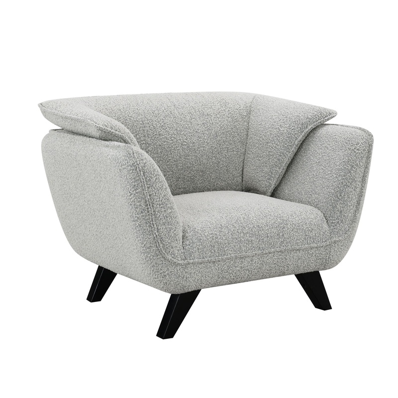 Nayeli – Boucle Chair|Gray|Dark Brown