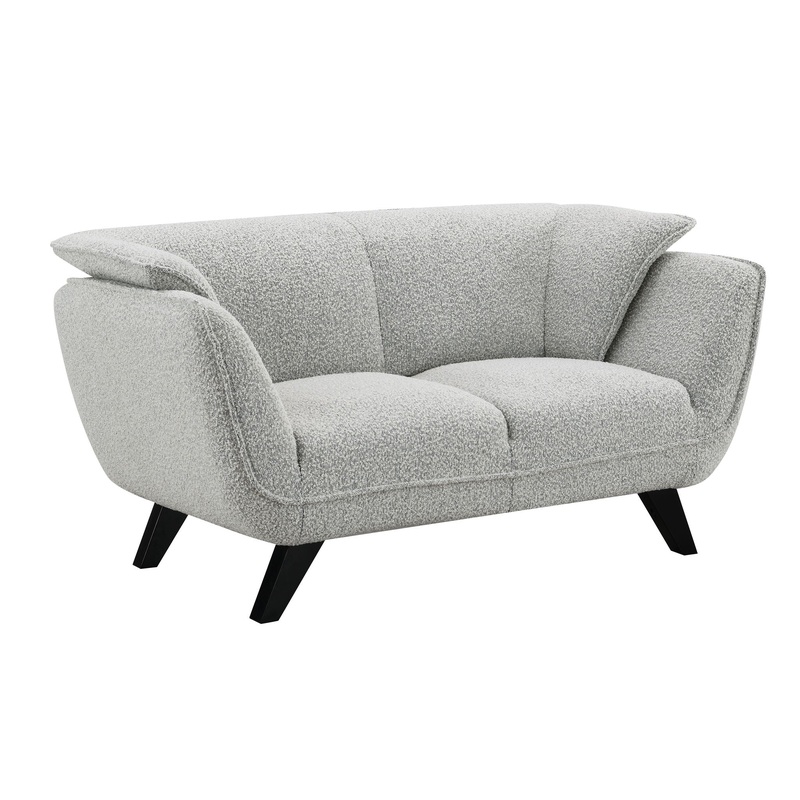 Nayeli – Boucle Loveseat|Gray|Dark Brown