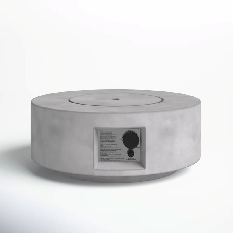 Reinforced – Propane Gas Outdoor Fire Pit Table With Lid