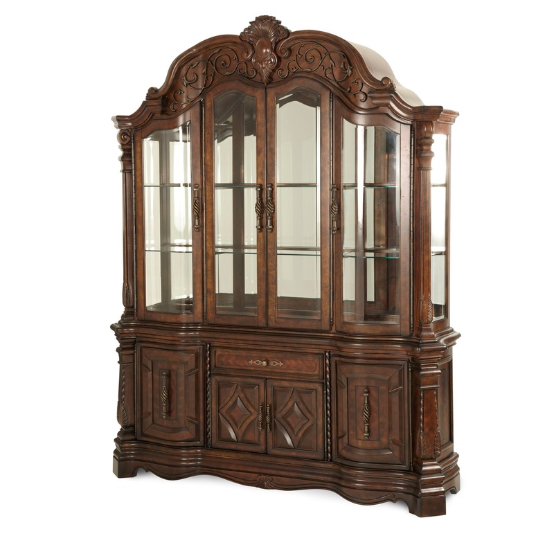 Windsor Court – China Cabinet – Vintage Fruitwood