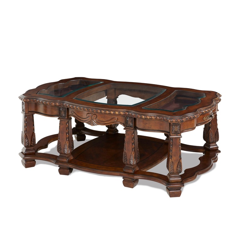 Windsor Court – Rectangular Cocktail Table – Vintage Fruitwood