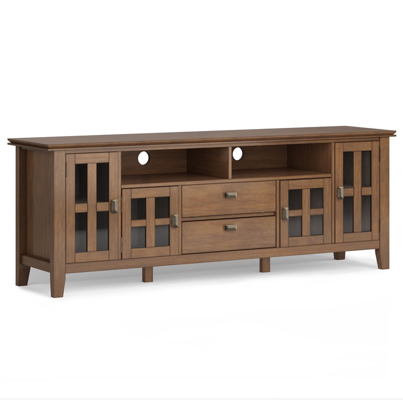 Artisan – TV Media Stand – Rustic Natural Aged Brown