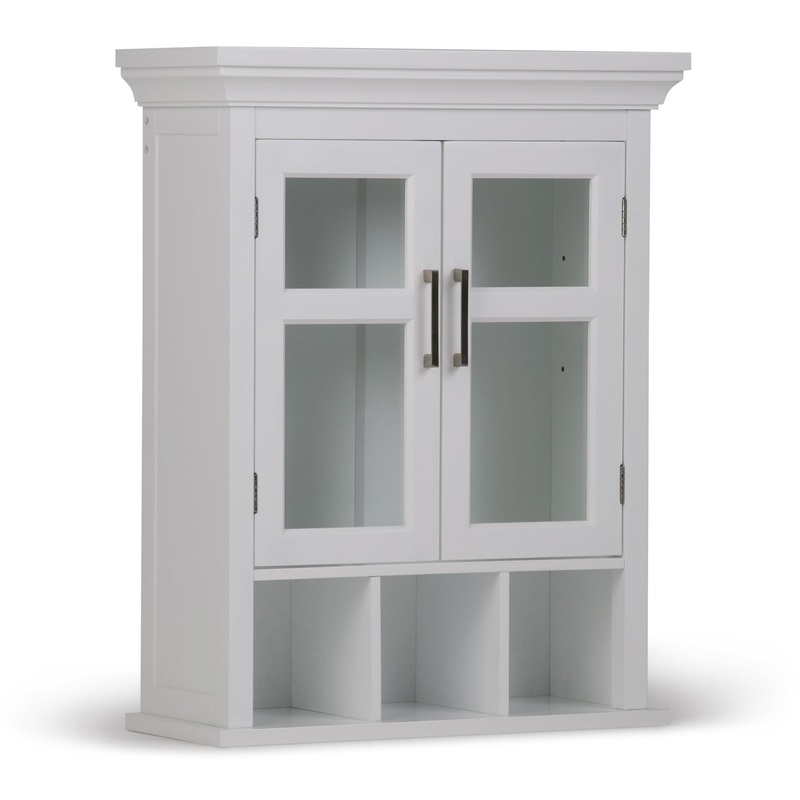Avington – Two Door Wall Cabinet With Cubbies – Pure White