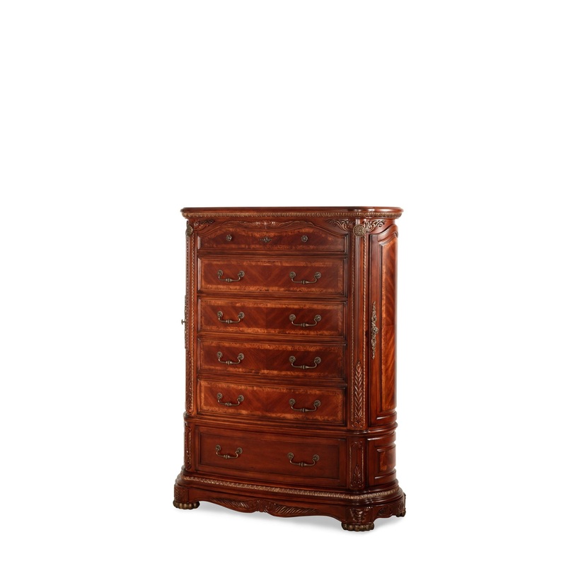 Cortina – 6-Drawer Chest – Honey Walnut