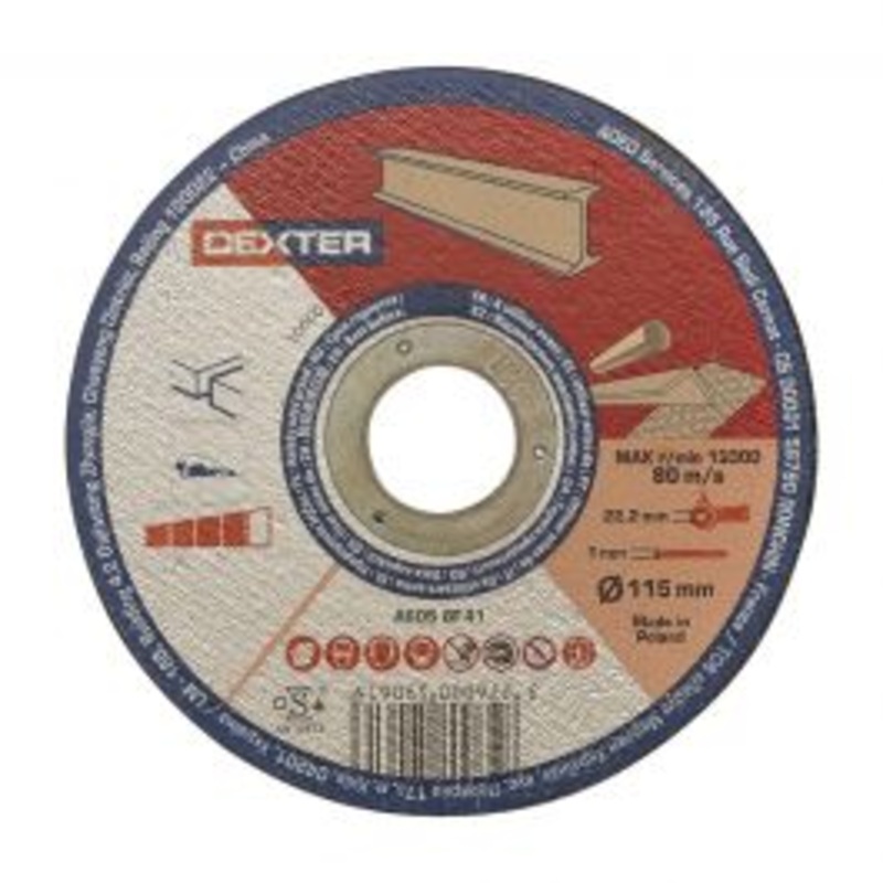 DEXTER ABRASIVE DISC 115X1 MM CUT ME