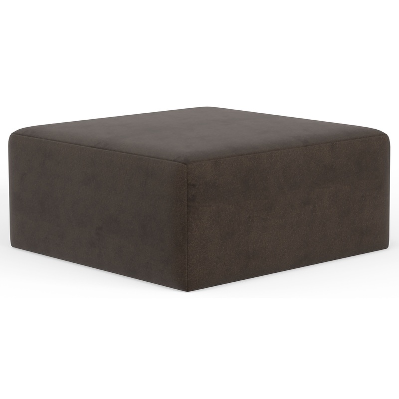Eagan – Cocktail Ottoman|Chocolate|Moonstruck