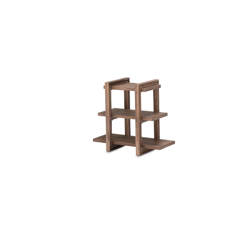 Hudson Ferry – Chair Side Table – Driftwood