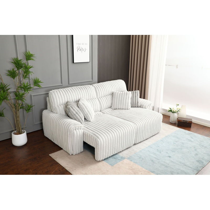 Jaya – Power Motion Sofa With Sleeper & USB Port – Mondo Gray