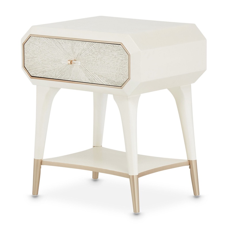 La Rachelle – 1-Drawer Nightstand – Champagne