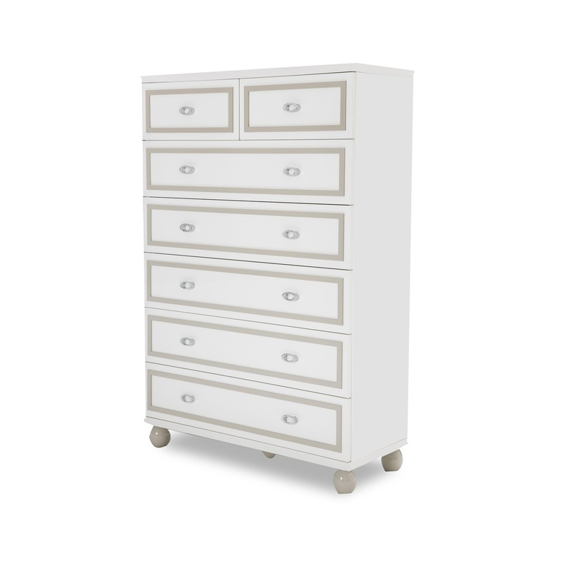 Sky Tower – 7-Drawer Chest – Cloud White