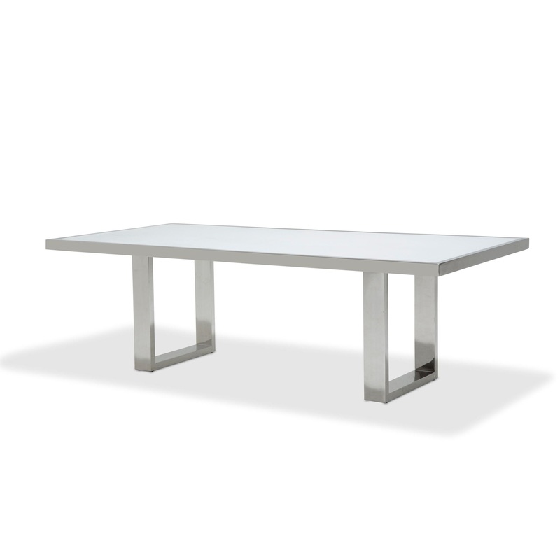 State St. – Rectangular Dining Table – Glossy White