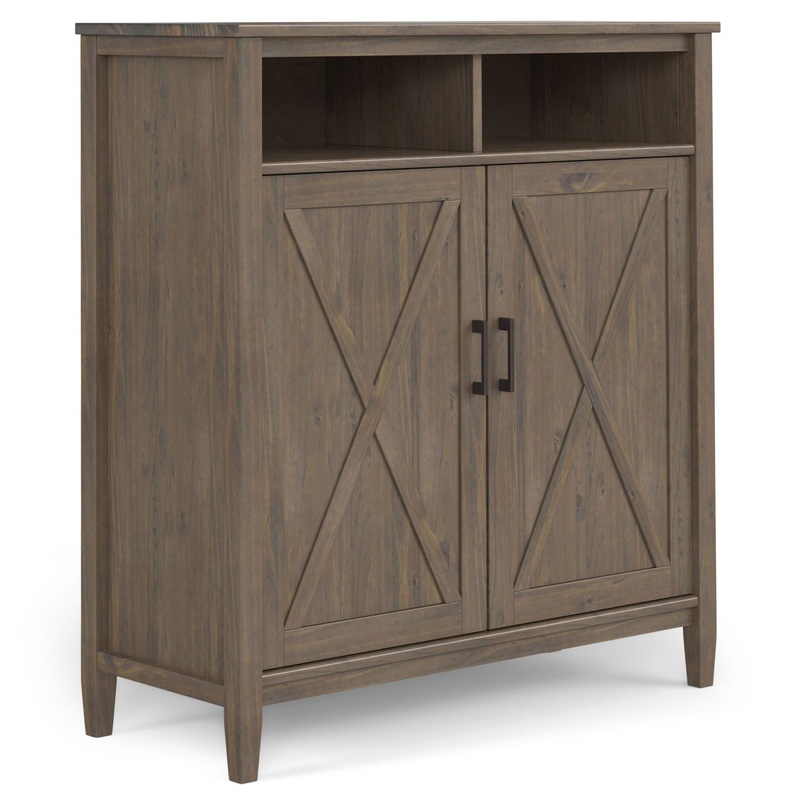 Ela – Medium Storage Cabinet – Smoky Brown