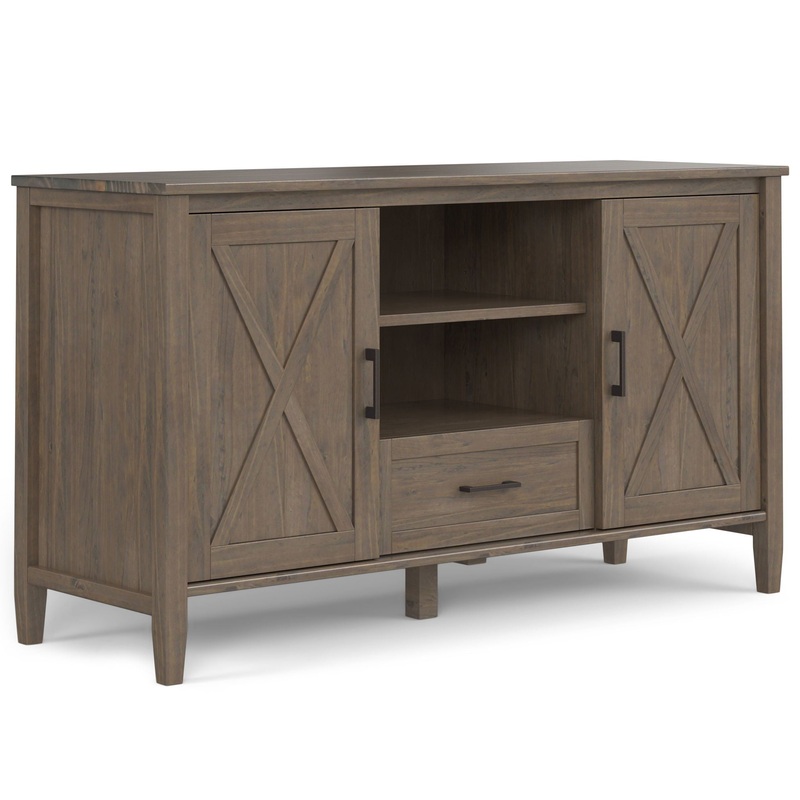Ela – Medium TV Stand – Smoky Brown