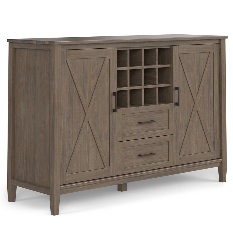 Ela – Sideboard With Wine Storage – Smoky Brown