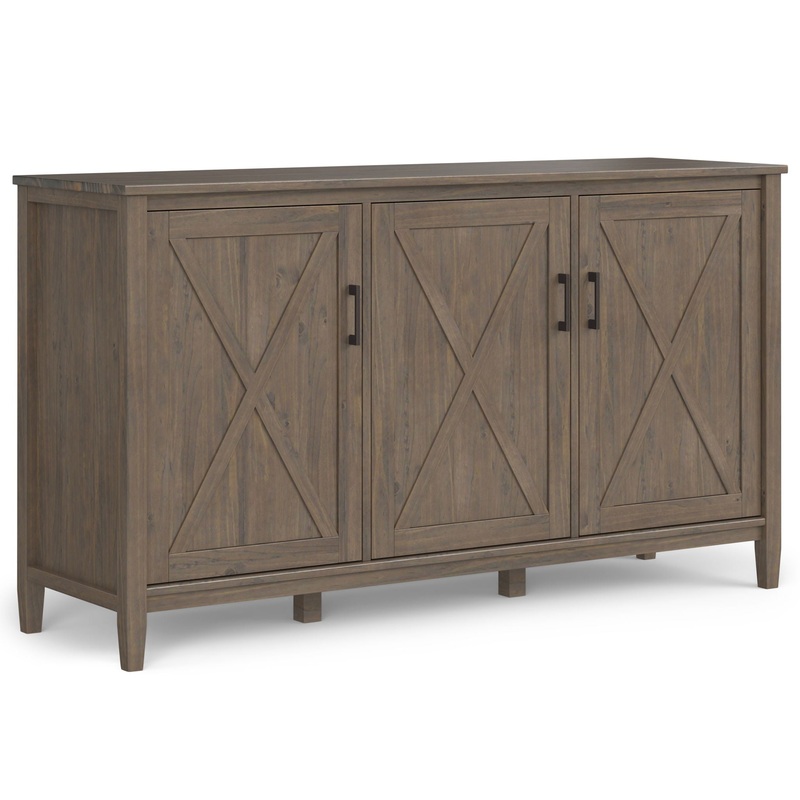 Ela – Wide Storage Cabinet – Smoky Brown