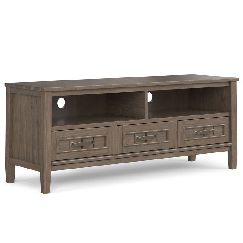 Lev – Low TV Stand – Smoky Brown