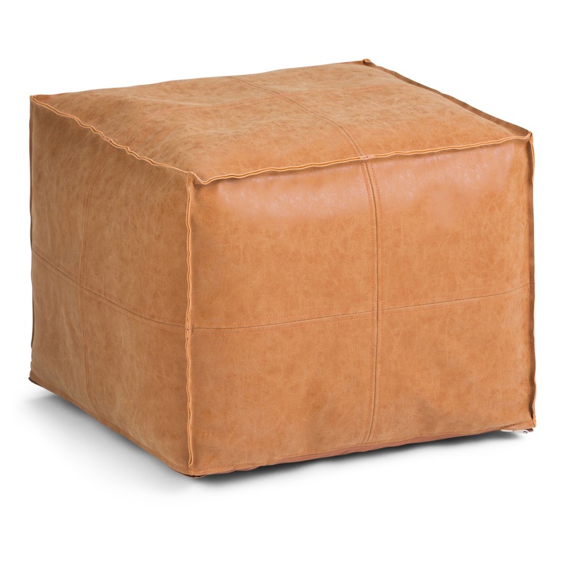 Brody – Versatile Square Pouf|Light Blue|Dark Gray|Dark Brown|Gray