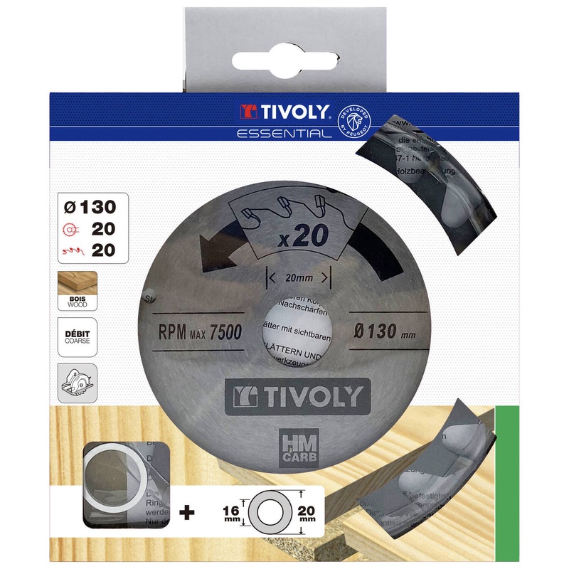 CIRCULAR SAW BLADE DIAM 130MM.
