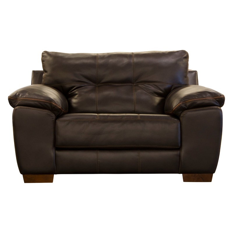 Hudson – Chair and a Half|Chocolate|Steel