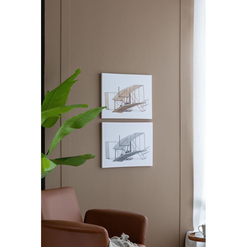 Large Rectangular Diptych Wall Art, Wall Decor For Living Room Bedroom Office Hallway (Set of 2) – Multicolor