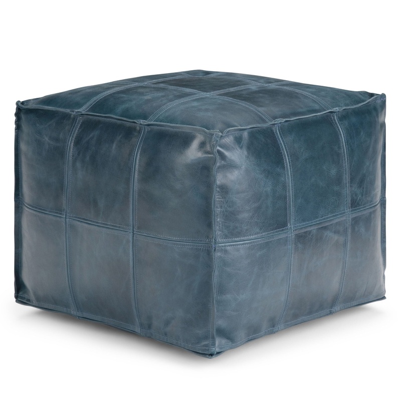 Manning – Square Pouf – Teal