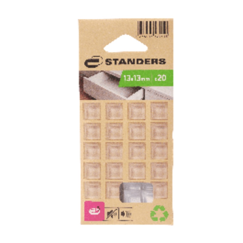 ADHESIVE BUMPER 13 X 13 MM TRASPARENT