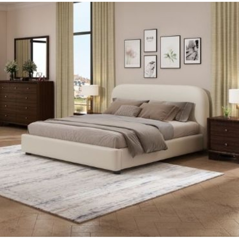 Arden – Bed, Sturdy Support|Beige|King|Queen|Full