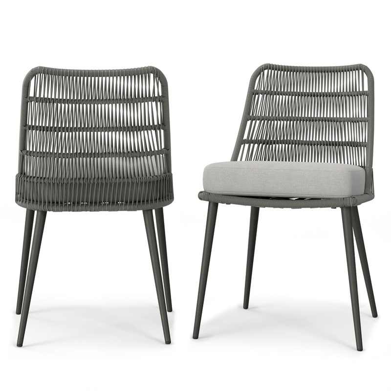 Beachside – Outdoor Dining Chair (Set of 2) – Gray
