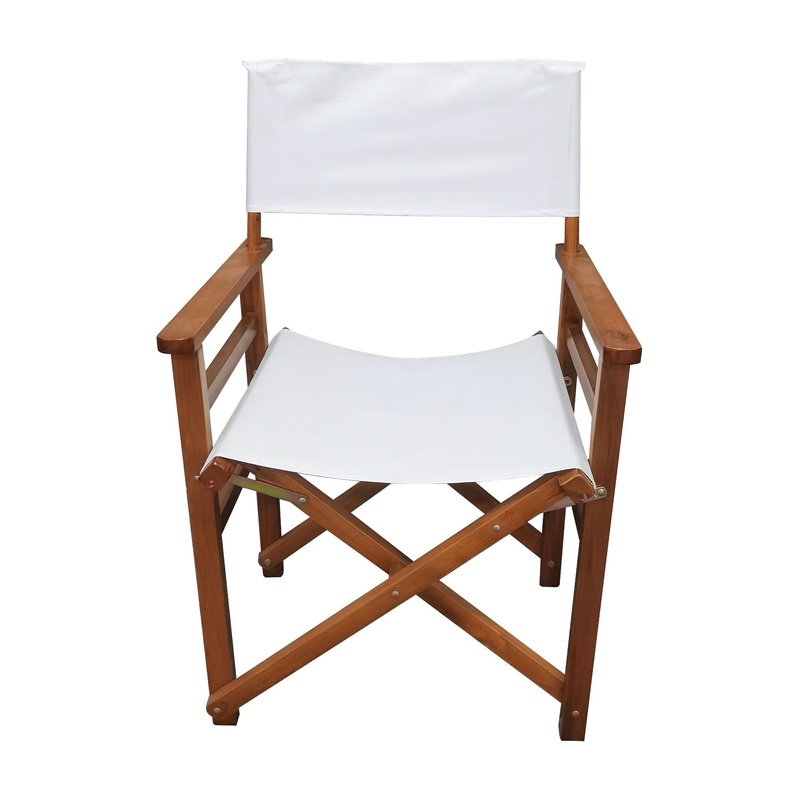 Folding Director Chair Canvas|Dark Brown|Black|2 Pieces