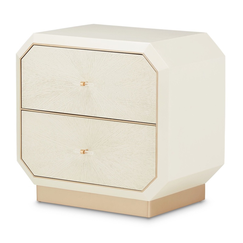 La Rachelle – 2-Drawer Nightstand – Champagne