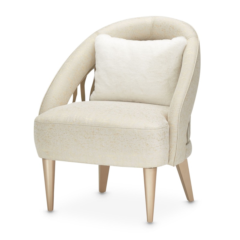 La Rachelle – Flame Chair – Gold Rush / Champagne