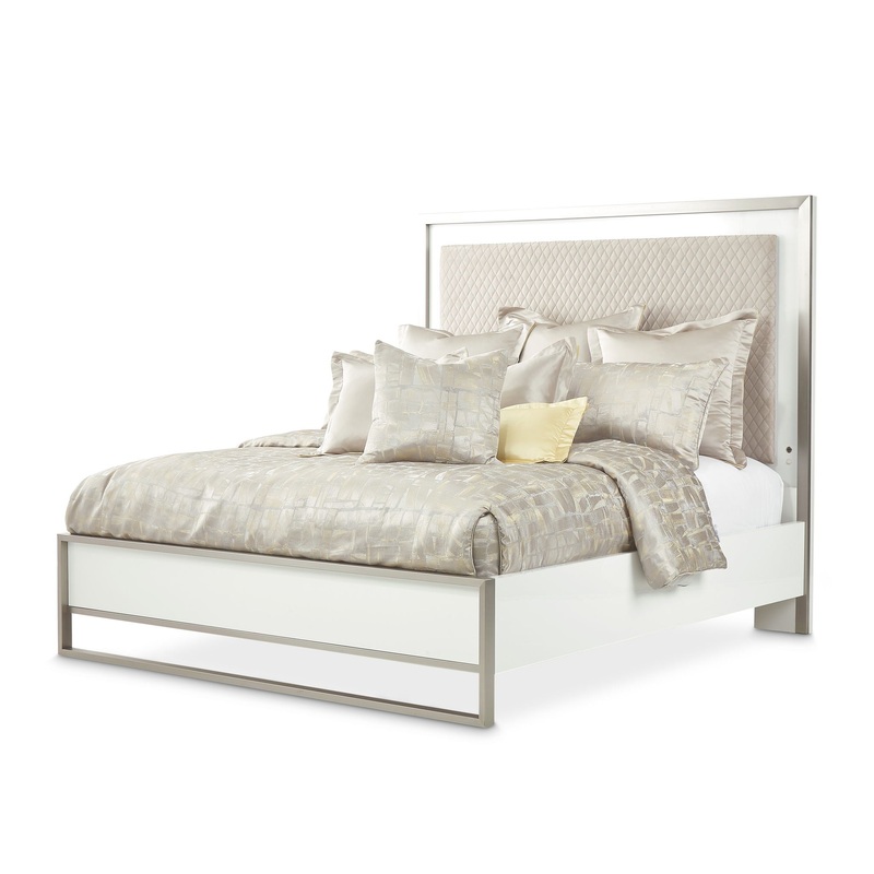 Marquee – Panel Bed|White|California King|King|Queen