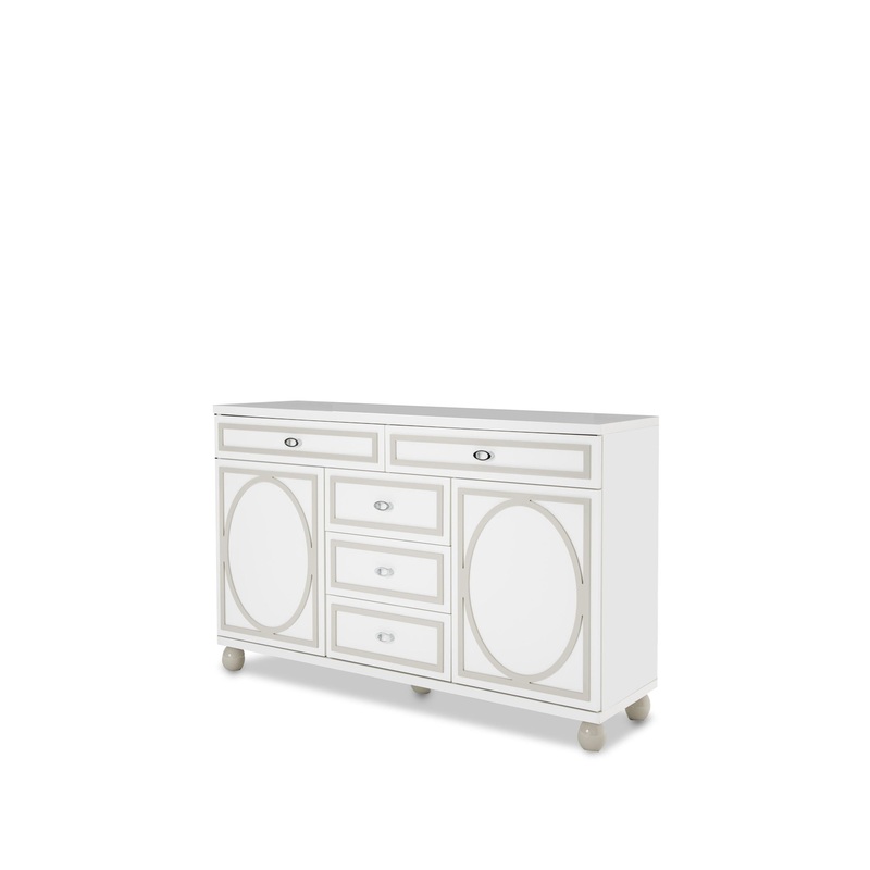 Sky Tower – Dresser, Mirror|White|Dresser & Mirror|Dressers