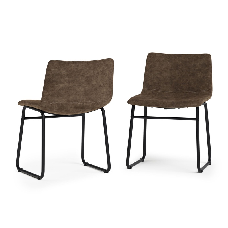 Warner – Dining Chair (Set of 2) – Distressed Brown